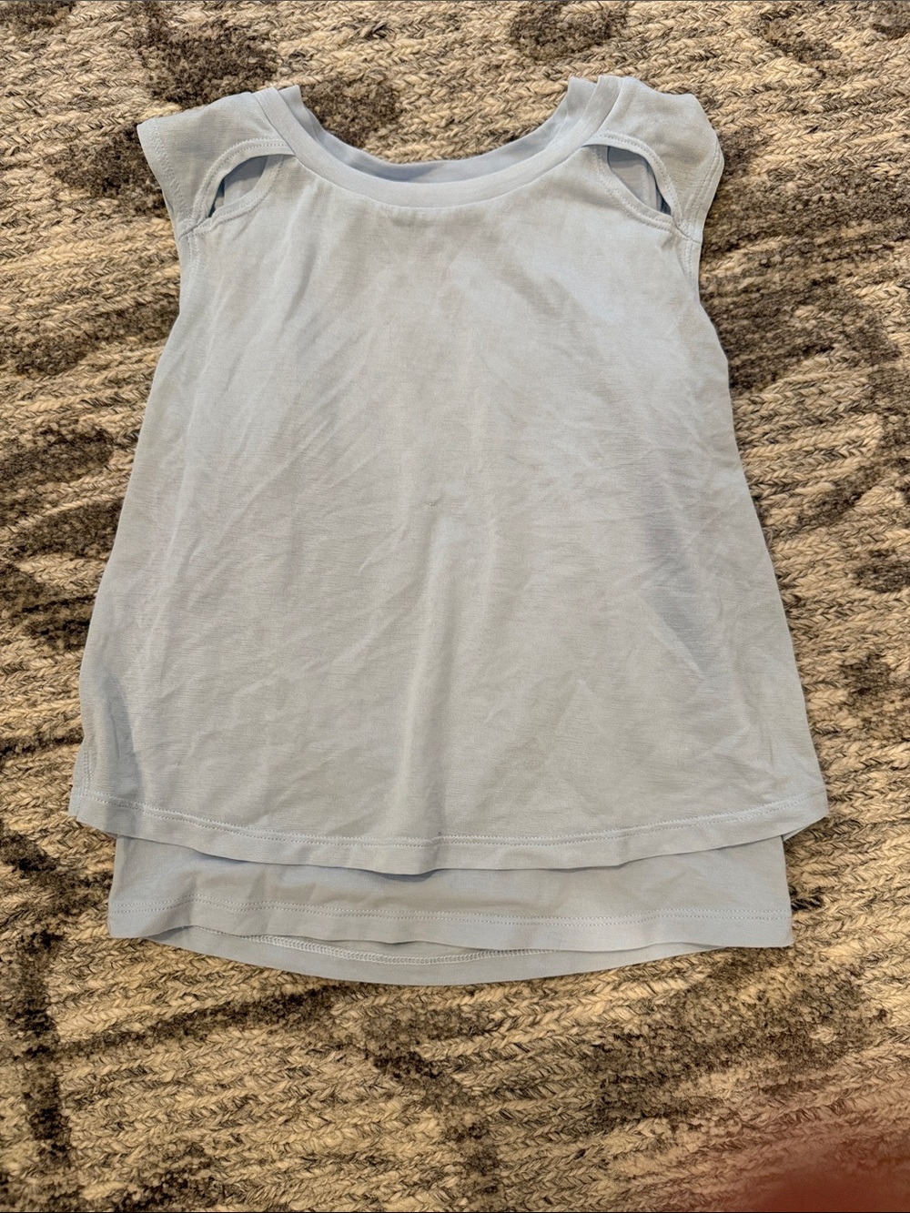 Athleta Pale Blue Layered Sleeveless Tank